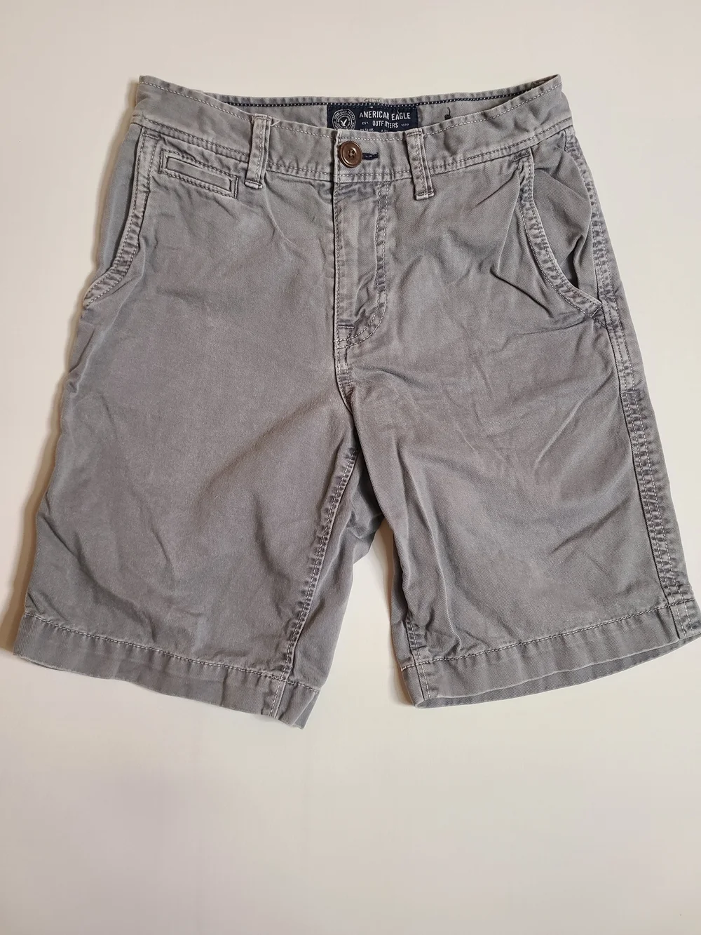 Lot of 3 American Eagle Men’s Chino Shorts Size 26 Salmon & Gray